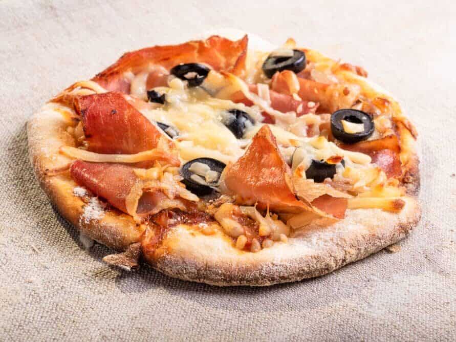 small pizza sliced